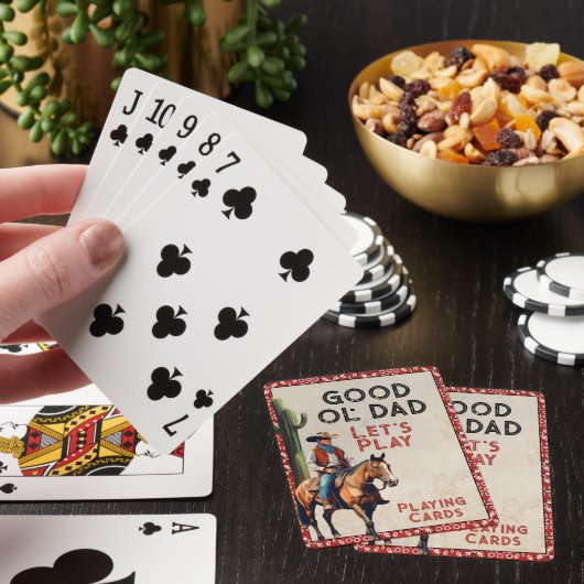 Good Ol' Dad Western speelkaarten (Insitu)