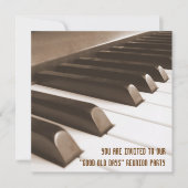 Good Old Days Reunion nodigt uit Kaart (Voorkant)