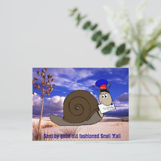 Good Old Fashioned Snail Mail Briefkaart (Staand voorkant)
