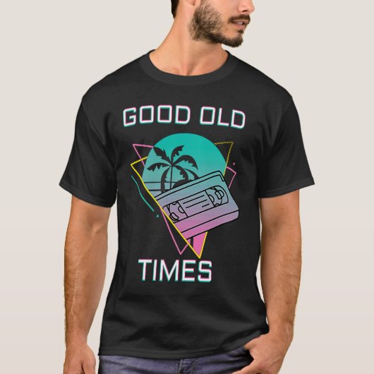 Good Old Times Vintage VHS T-shirt (Voorkant)