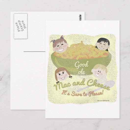 Good Ole Mac en Cheese Briefkaart (Voorkant / Achterkant)