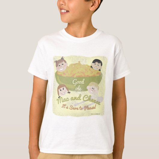 Good Ole Mac en Cheese  Style Slogan T-shirt (Voorkant)