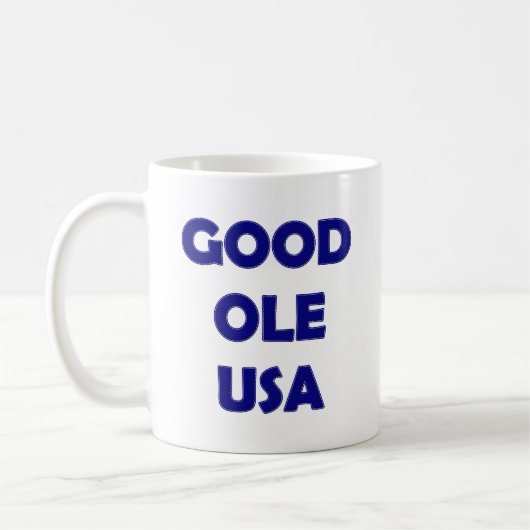 Good Ole USA, Blue-Coffee Mok (Links)