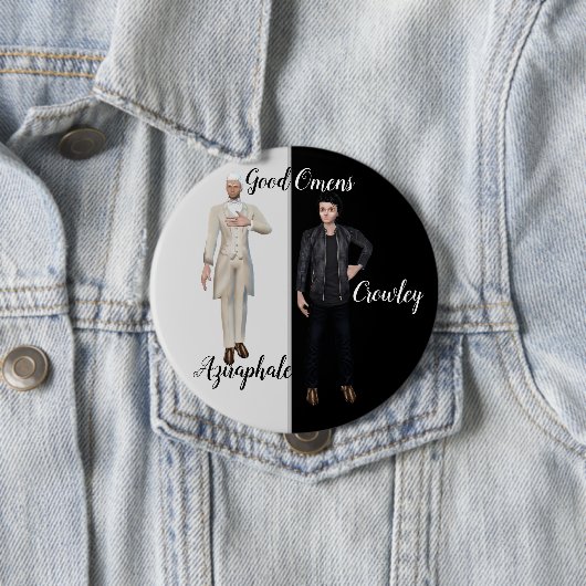 Good Omens badge Ronde Button 4,0 Cm (In situ)