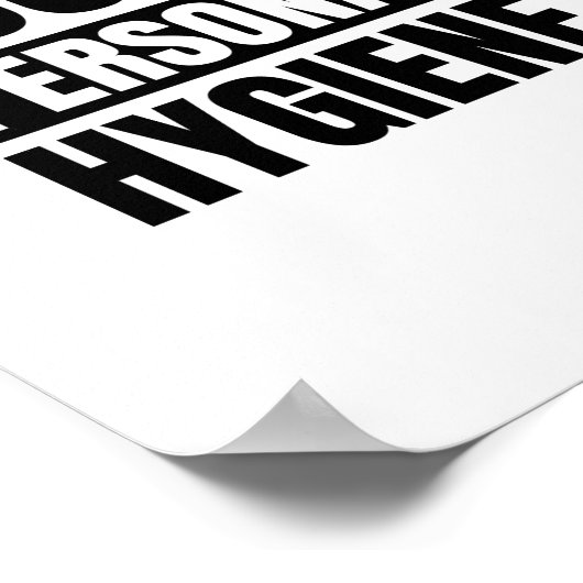 Good personal hygiene poster (Hoek)