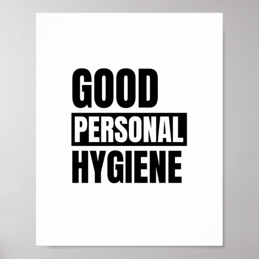 Good personal hygiene poster (Voorkant)
