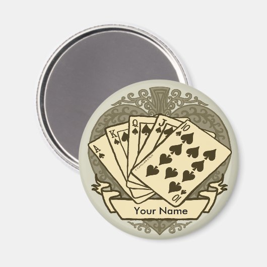 Good Poker Hand magnet (Voorkant / Achterkant)