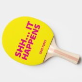 GOOD PUPPY Ping Pong. HET IS ER GEBEURD. Tafeltennisbatje (Zijkant)