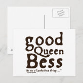 Good Queen Bess Briefkaart (Voorkant / Achterkant)