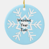 Good Riddans 2020 Santa en Elf in Facemask Keramisch Ornament (Achterkant)