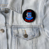 Good Robot Blue Ronde Button 5,7 Cm (In situ)