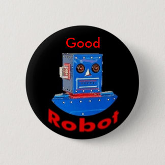 Good Robot Blue Ronde Button 5,7 Cm