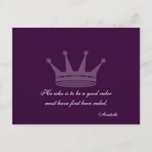 Good Ruler Quote - Aristoteles Briefkaarten