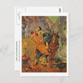 Good Samaritan (na Delacroix), Vincent van Gogh Briefkaart (Voorkant / Achterkant)