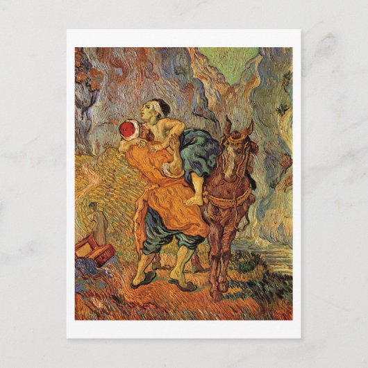 Good Samaritan (na Delacroix), Vincent van Gogh Briefkaart (Voorkant)