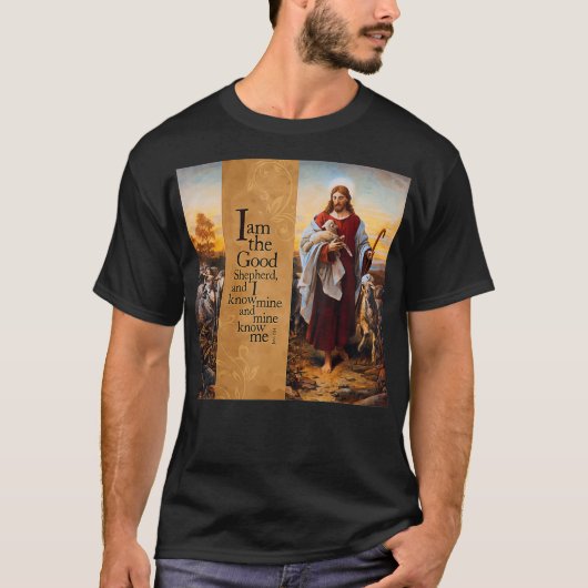 Good Shepherd Art Schilder John 10 Plockhorst Jesu T-shirt (Voorkant)