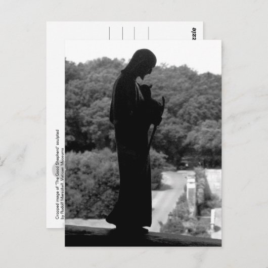 Good Shepherd (B&W) - briefkaart (Voorkant / Achterkant)