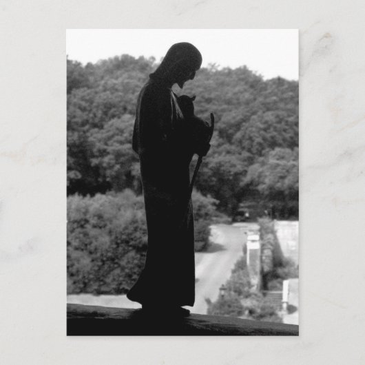Good Shepherd (B&W) - briefkaart (Voorkant)
