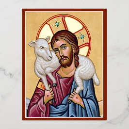 Good Shepherd Folie Feestdagen Briefkaart