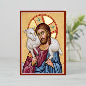 Good Shepherd Folie Feestdagenkaart (Staand Voorkant)