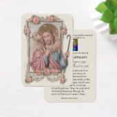 Good Shepherd Jesus Funeral Memorial Heilige Kaart (Bureau)