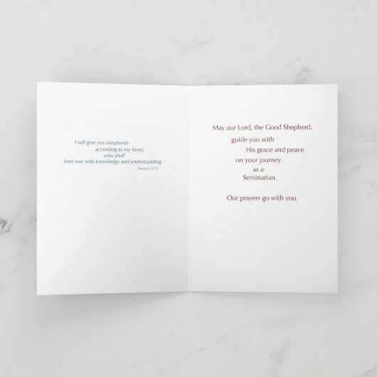 Good Shepherd Seminarian Kaart (Binnen)
