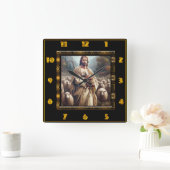 Good Shepherd Square Clock Vierkante Klok (Huis)