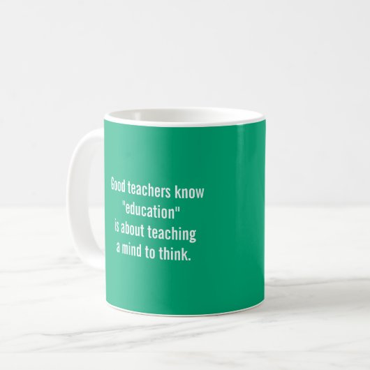 Good Teachers Know Coffee Mug Koffiemok (Voorkant links)