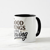 Good Things Are Brewing" Positive Quote Mug Mok (Voorkant rechts)