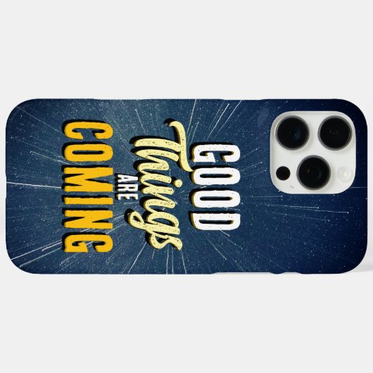 Good Things are Coming Case-Mate iPhone Case (Achterkant (horizontaal))