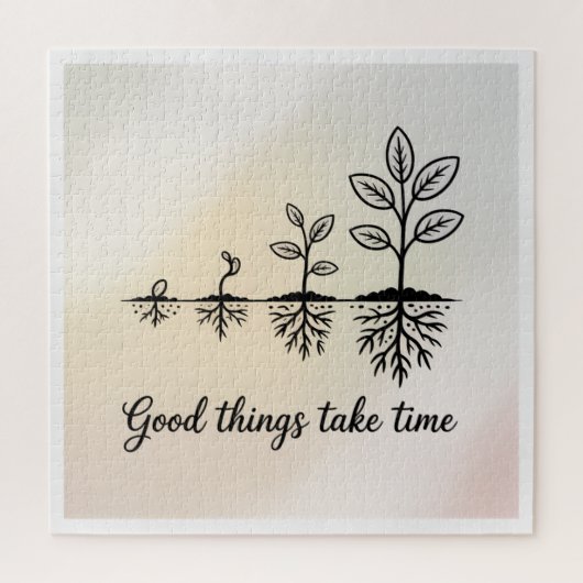 Good Things Take Time Legpuzzel (Verticaal)