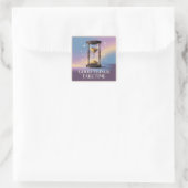 Good Things Take Time Vierkante Sticker (Tas)