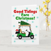 Good Tidings Fore Christmas Card Kaart (Gele Bloem)
