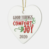 Good Tidings of Comfort & Joy 2020 Keramisch Ornament (Links)