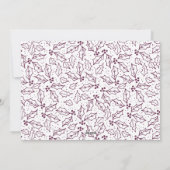 Good Tidings of Comfort & Joy Typography Paars Feestdagenkaart (Achterkant)