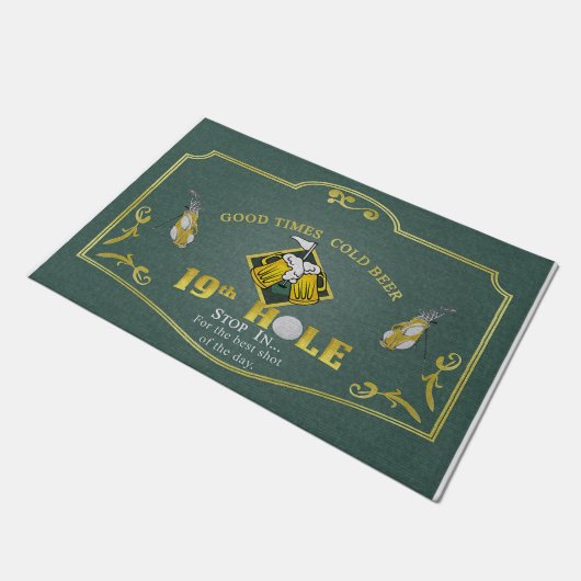 Good Time Cold Beer Mat, Golf Deurmat (Schuin)