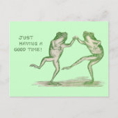 Good Time Frogs Dance Briefkaart (Voorkant)