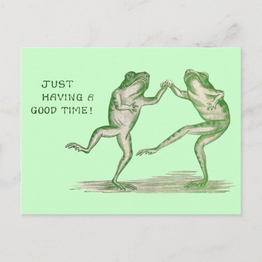 Good Time Frogs Dance Briefkaart (Voorkant)