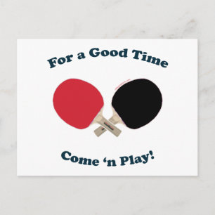 Good Time Ping Pong Briefkaart