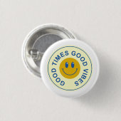 Good Time Retro Ronde Button 3,2 Cm (Voorkant /achterkant)
