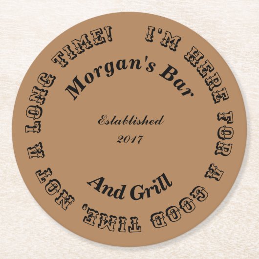Good Time Round Novelty Onderzetter (Voorkant)