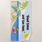 'Good Times' Beach Towel Strandlaken (Voorkant)