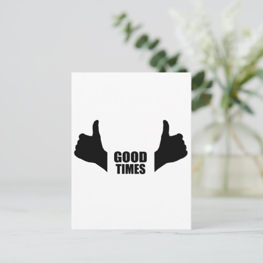 Good Times Briefkaart (Staand voorkant)