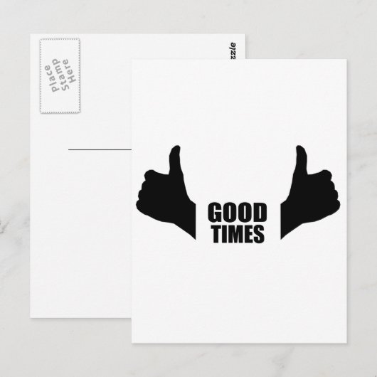 Good Times Briefkaart (Voorkant / Achterkant)