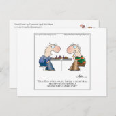 GOOD TIMES Cartoon Briefkaart van April McCallum (Voorkant / Achterkant)