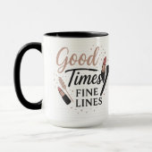 Good Times, Fine Lines (Makeup) | Halloween Gifts Mok (Links)