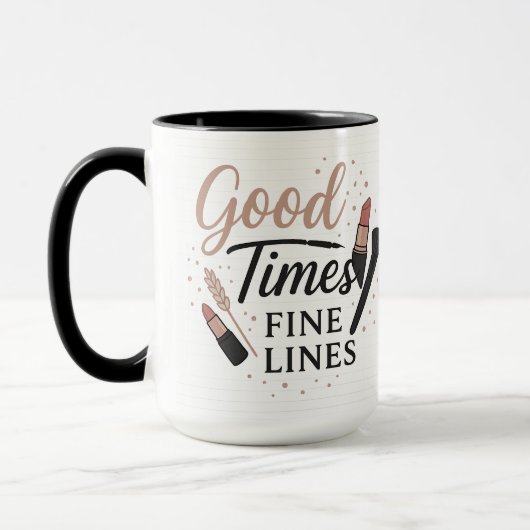 Good Times, Fine Lines (Makeup) | Halloween Gifts Mok (Links)