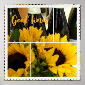 Good Times Sunflower Poster (Voorkant)
