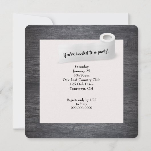 Good Times toiletpapier Kaart (Achterkant)