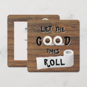 Good Times toiletpapier Kaart (Voorkant / Achterkant)